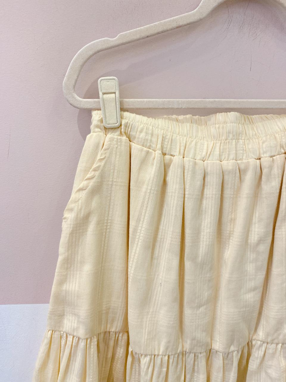 Saia midi amarela Prissé 40