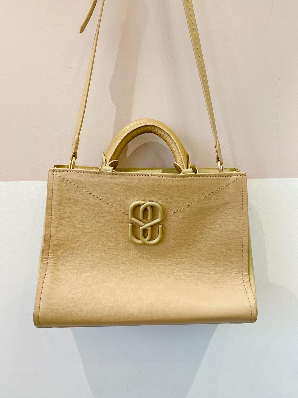 Bolsa couro bege Schutz
