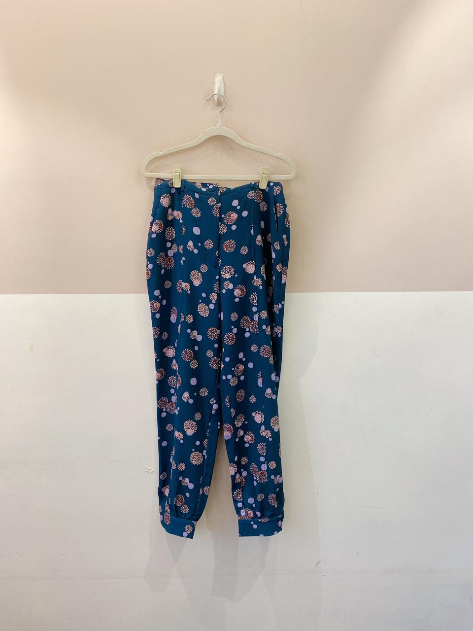Calça azul estampada Antix M