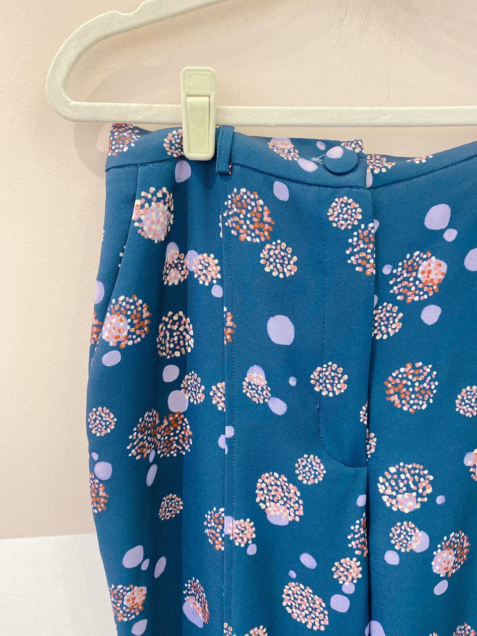 Calça azul estampada Antix M