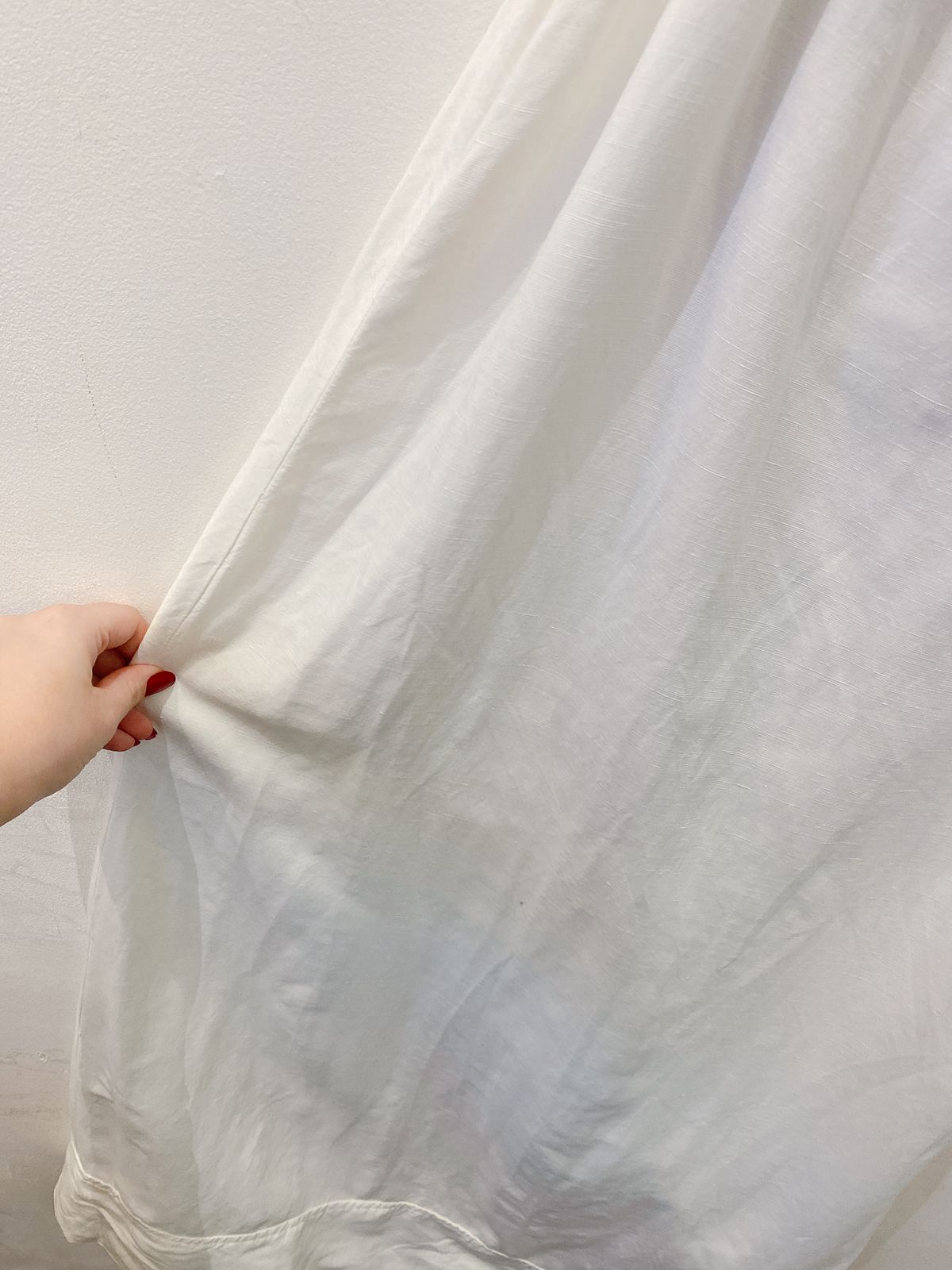 Vestido midi branco recorte Vix M