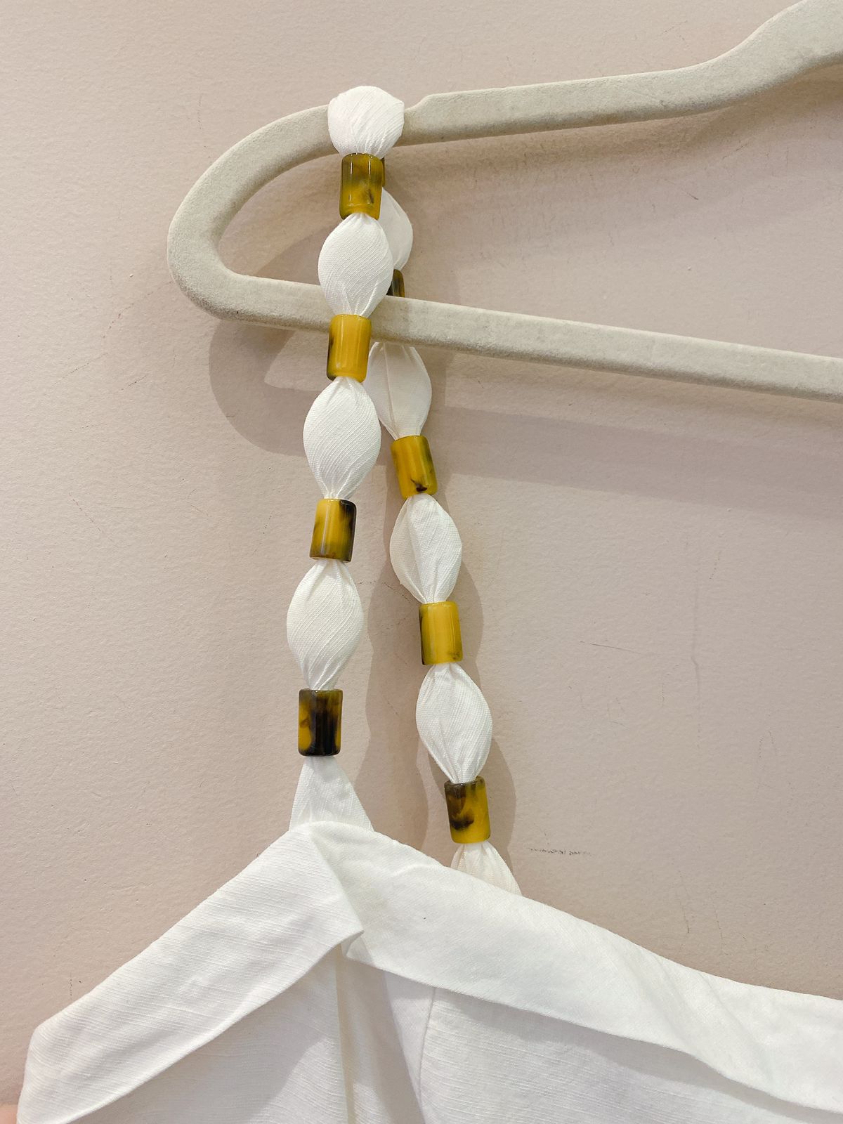 Vestido midi branco recorte Vix M