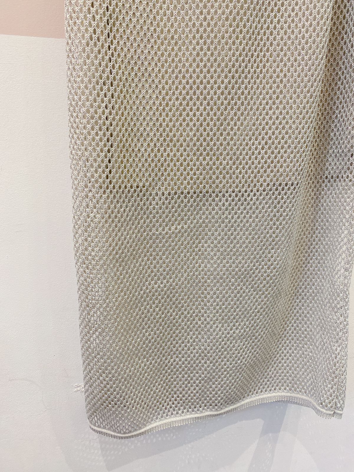 Saia midi crochet prata C&A M
