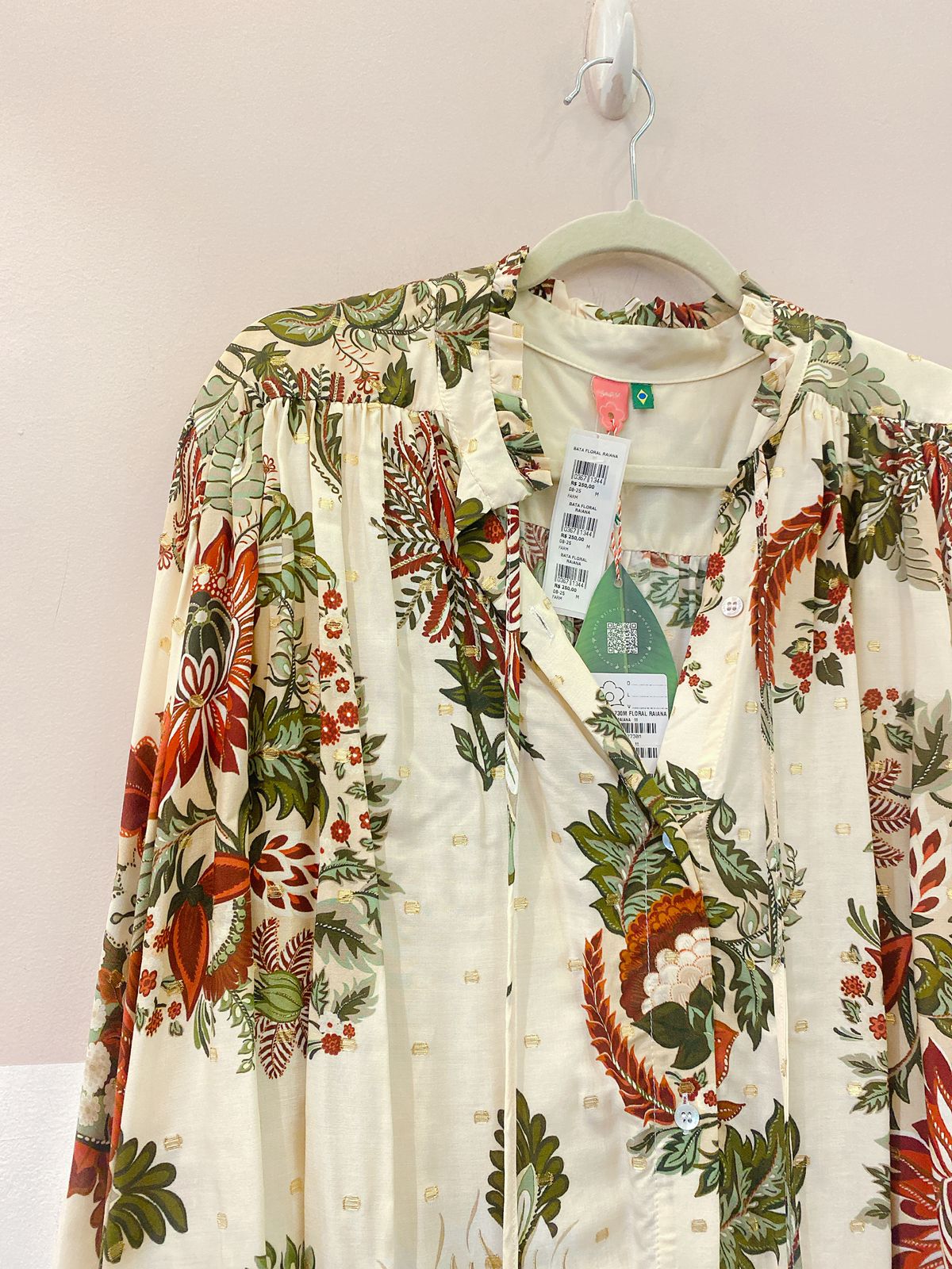Bata floral raiana Farm M