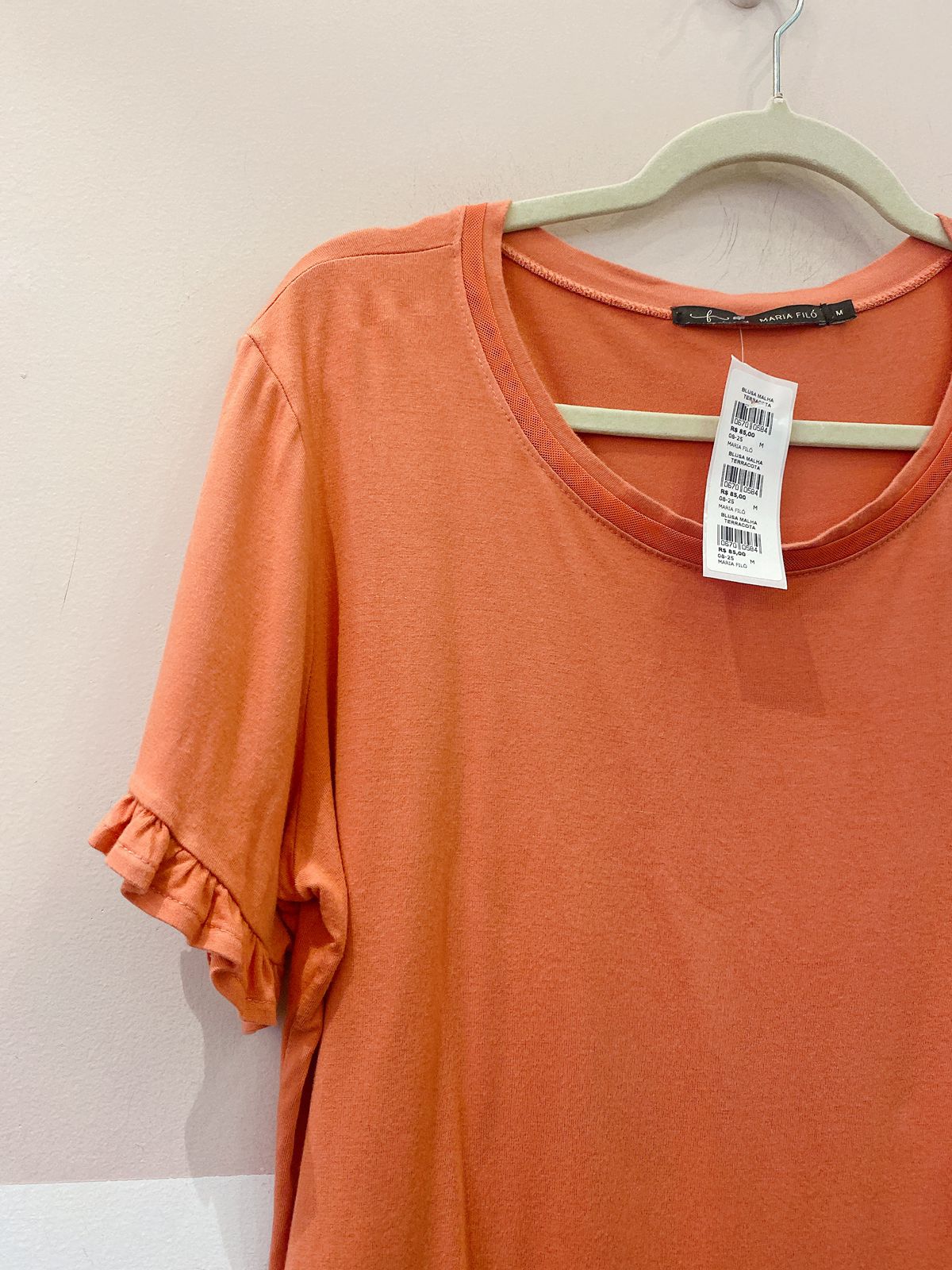 Blusa malha terracota Maria Filó M