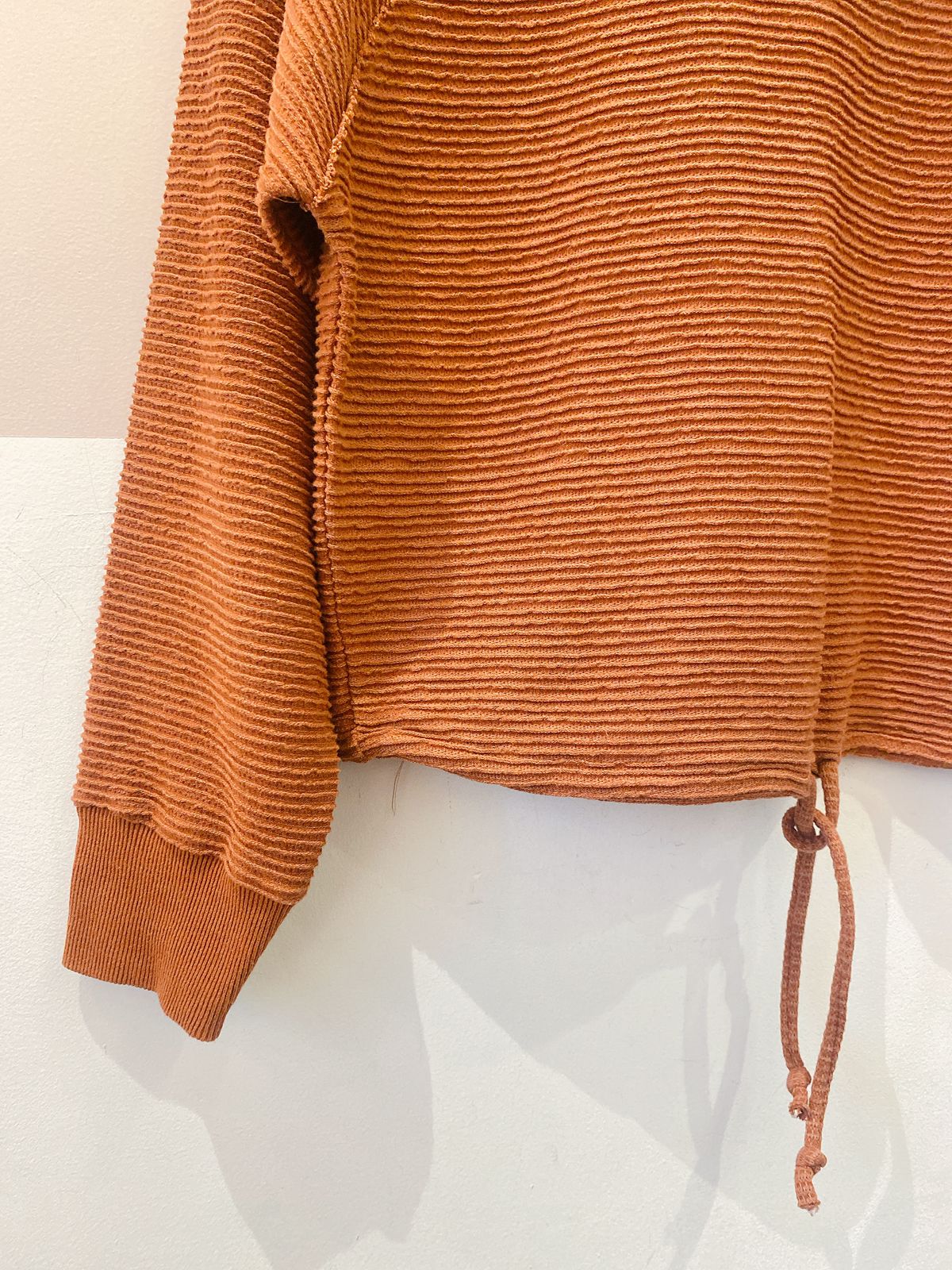 Blusa moletom marrom textura Live P