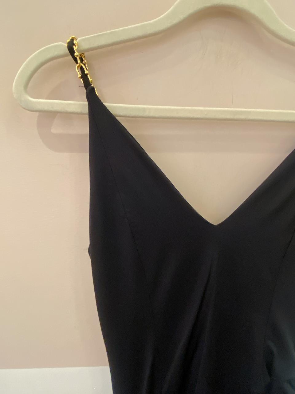 Vestido preto malha fria Ginger P