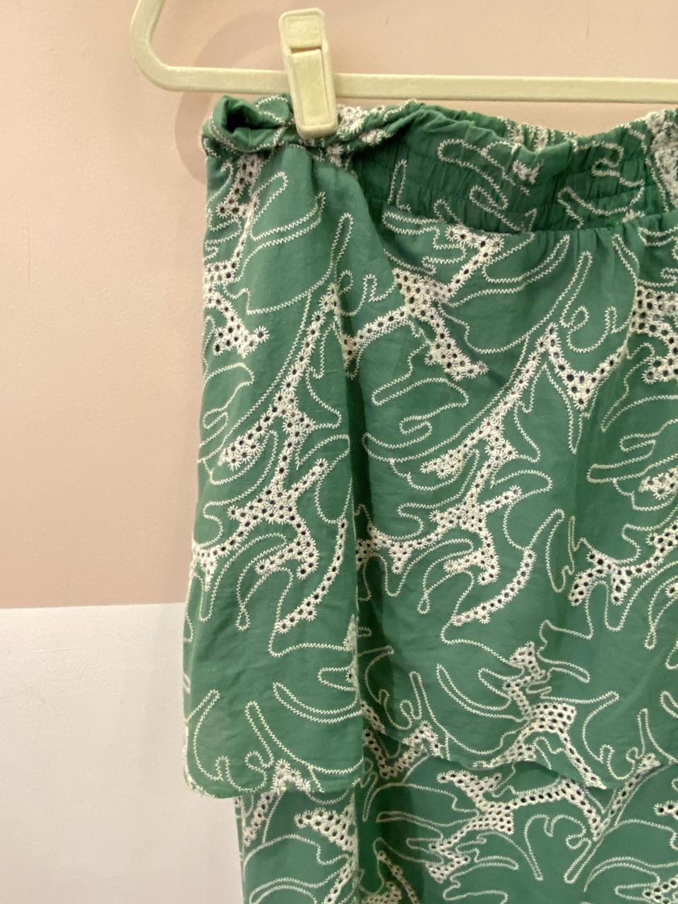 Saia midi verde laise Jacobine G