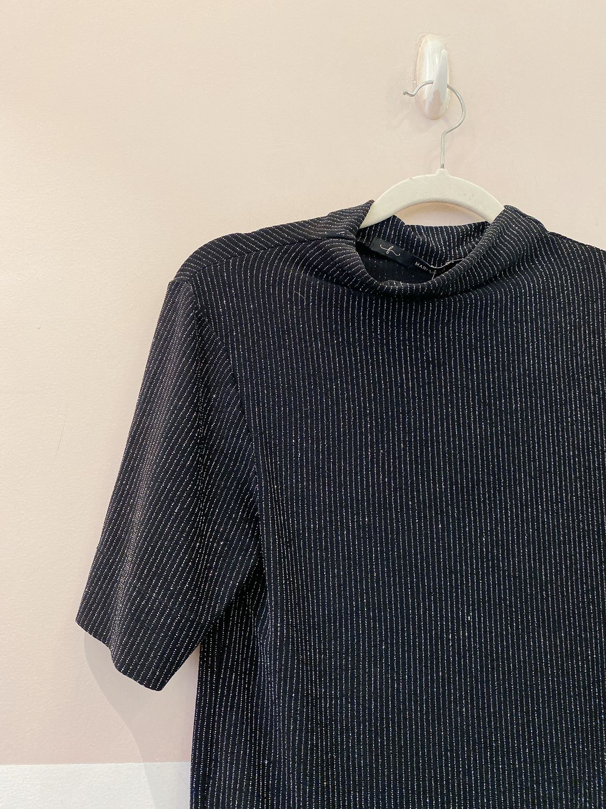 Blusa preta luréx Maria Filó P