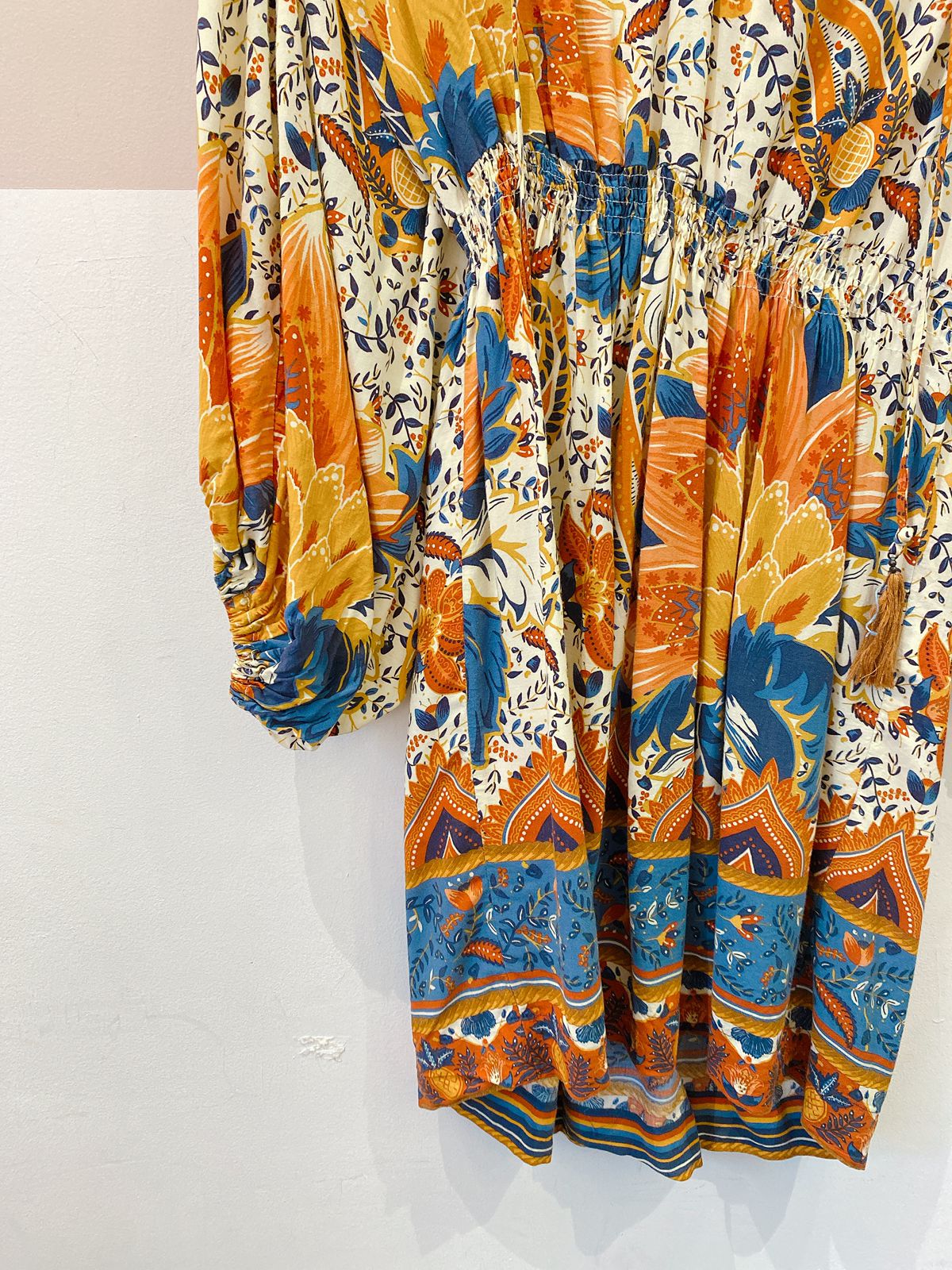 Vestido curto estampado Farm G
