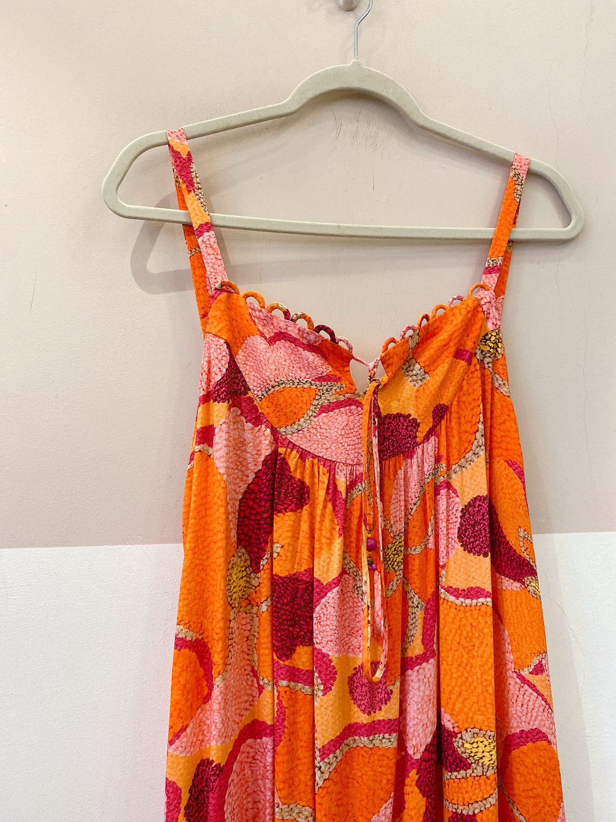 Vestido longo estampa laranja Dress to GG