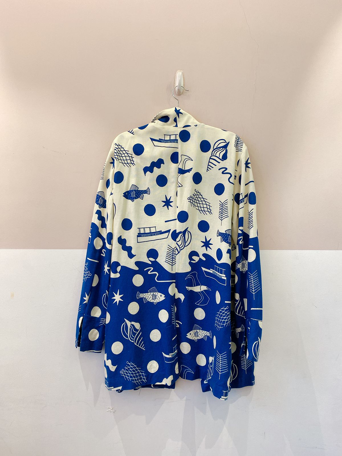 Blazer estampa azul/off Farm G
