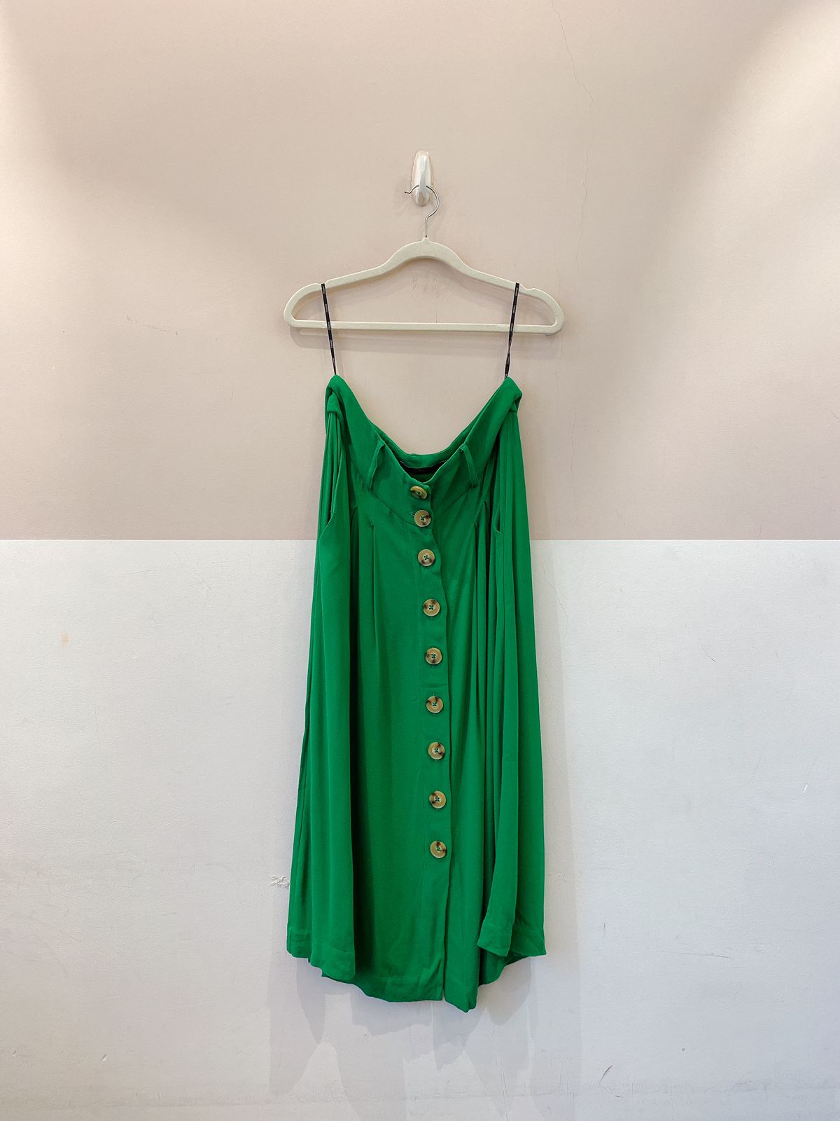 Saia midi verde Animale 42