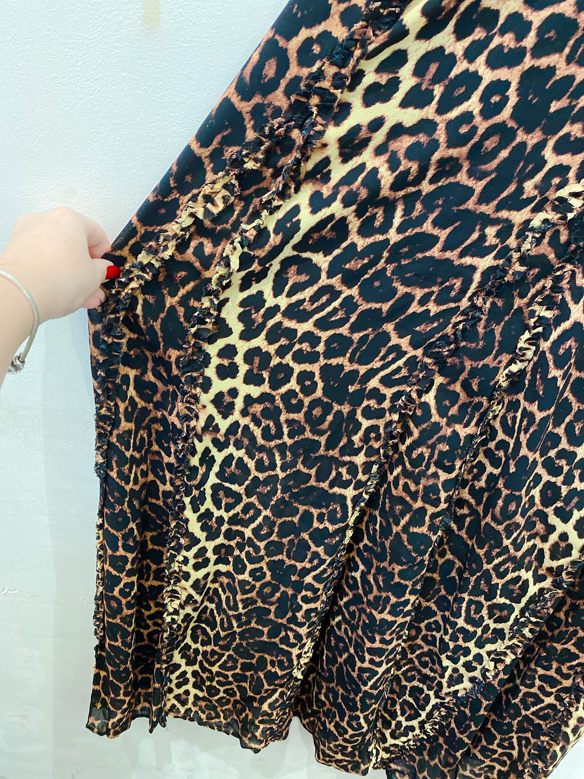 Vestido midi onça Maria Filó G