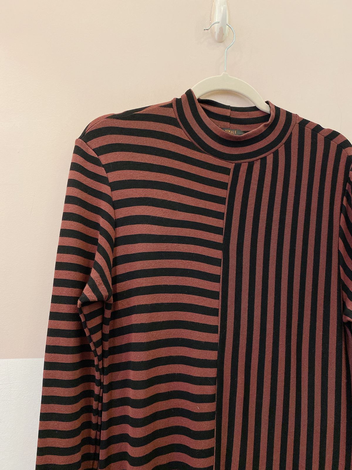 Vestido longo malha listrada Animale G
