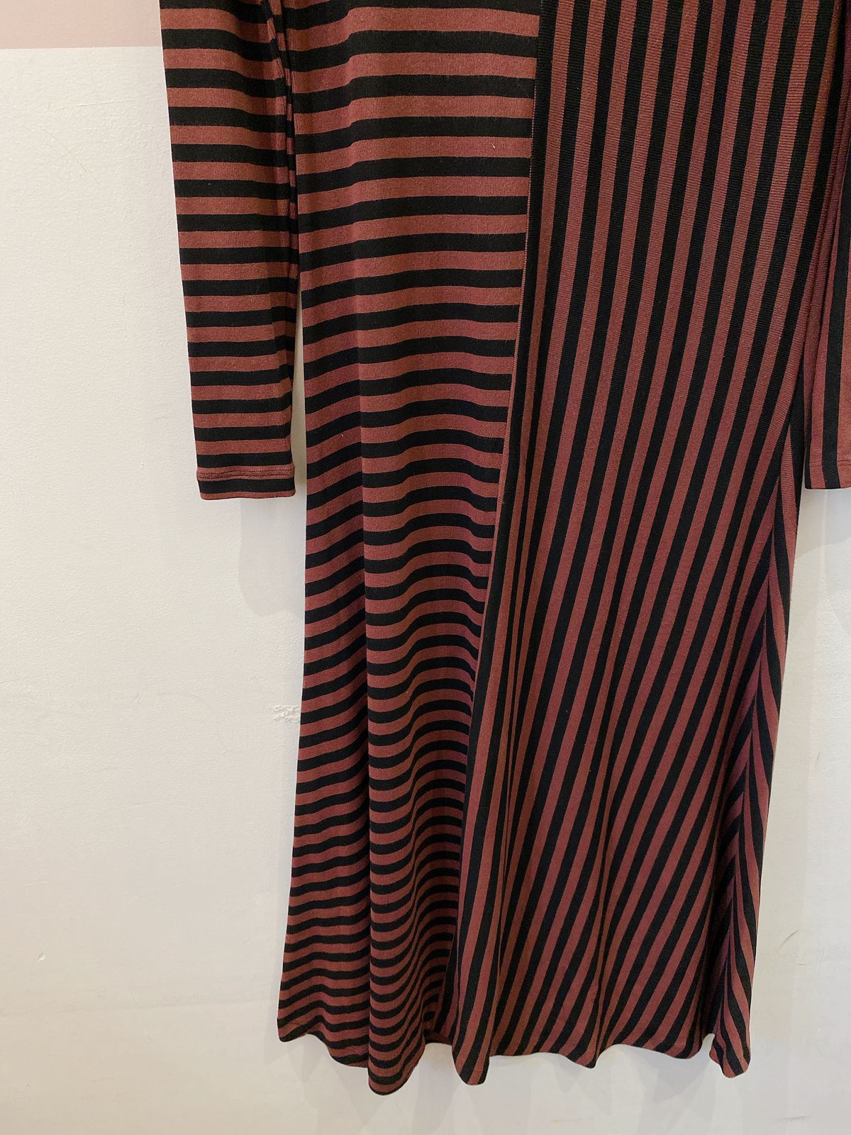 Vestido longo malha listrada Animale G