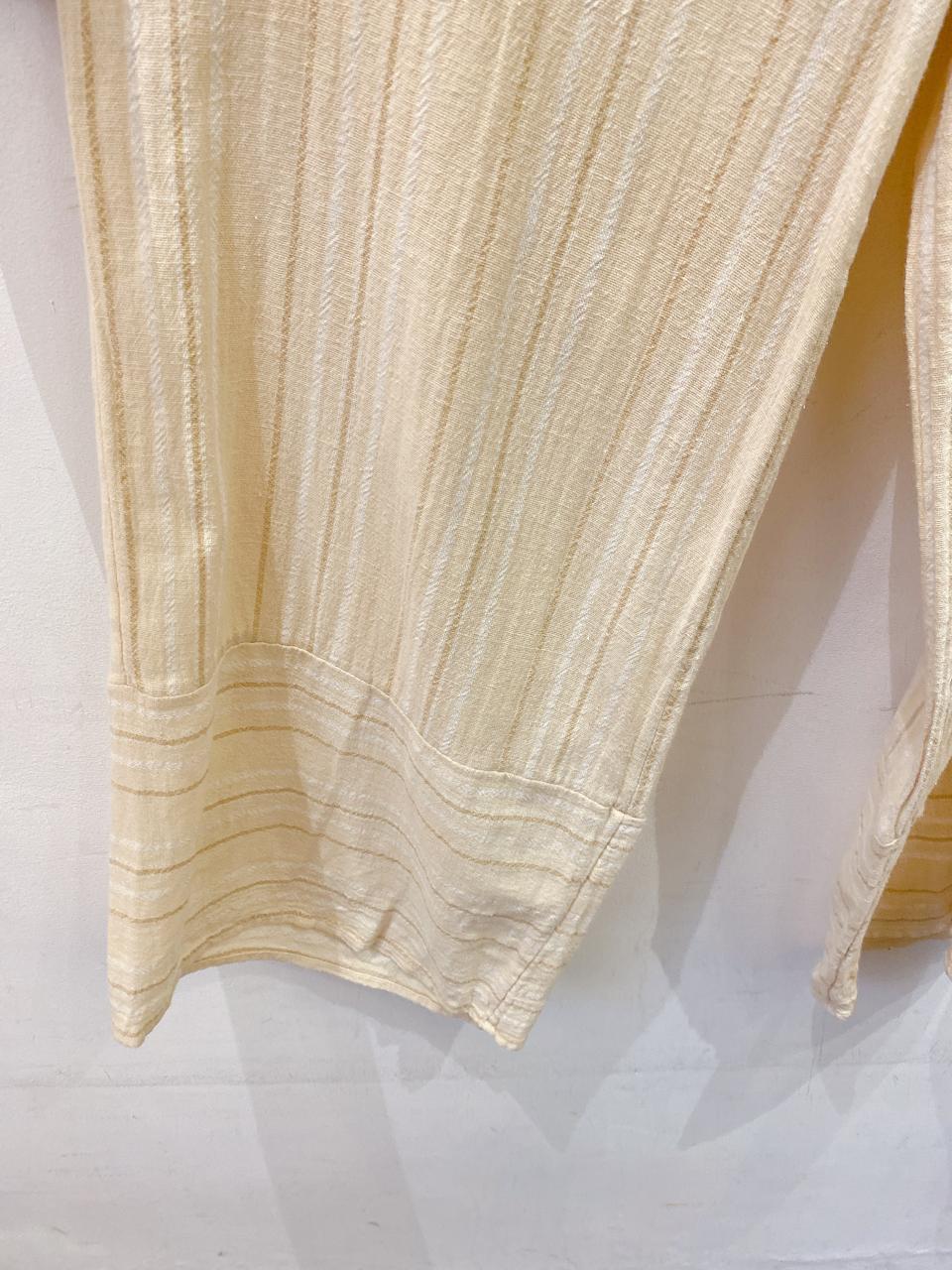 Calça amarela listras Hering 42