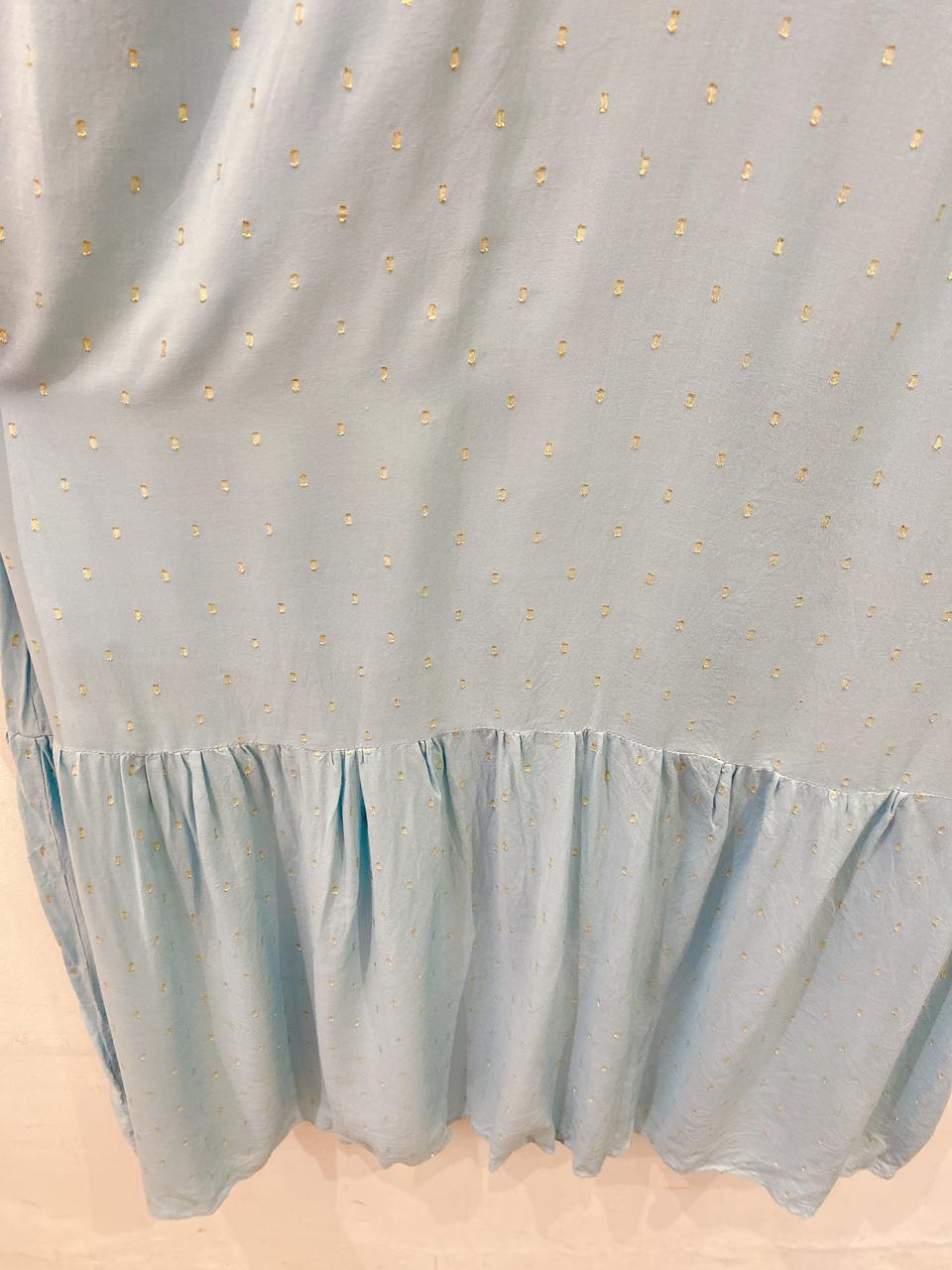 Vestido midi azul brilhos Loja 3 M