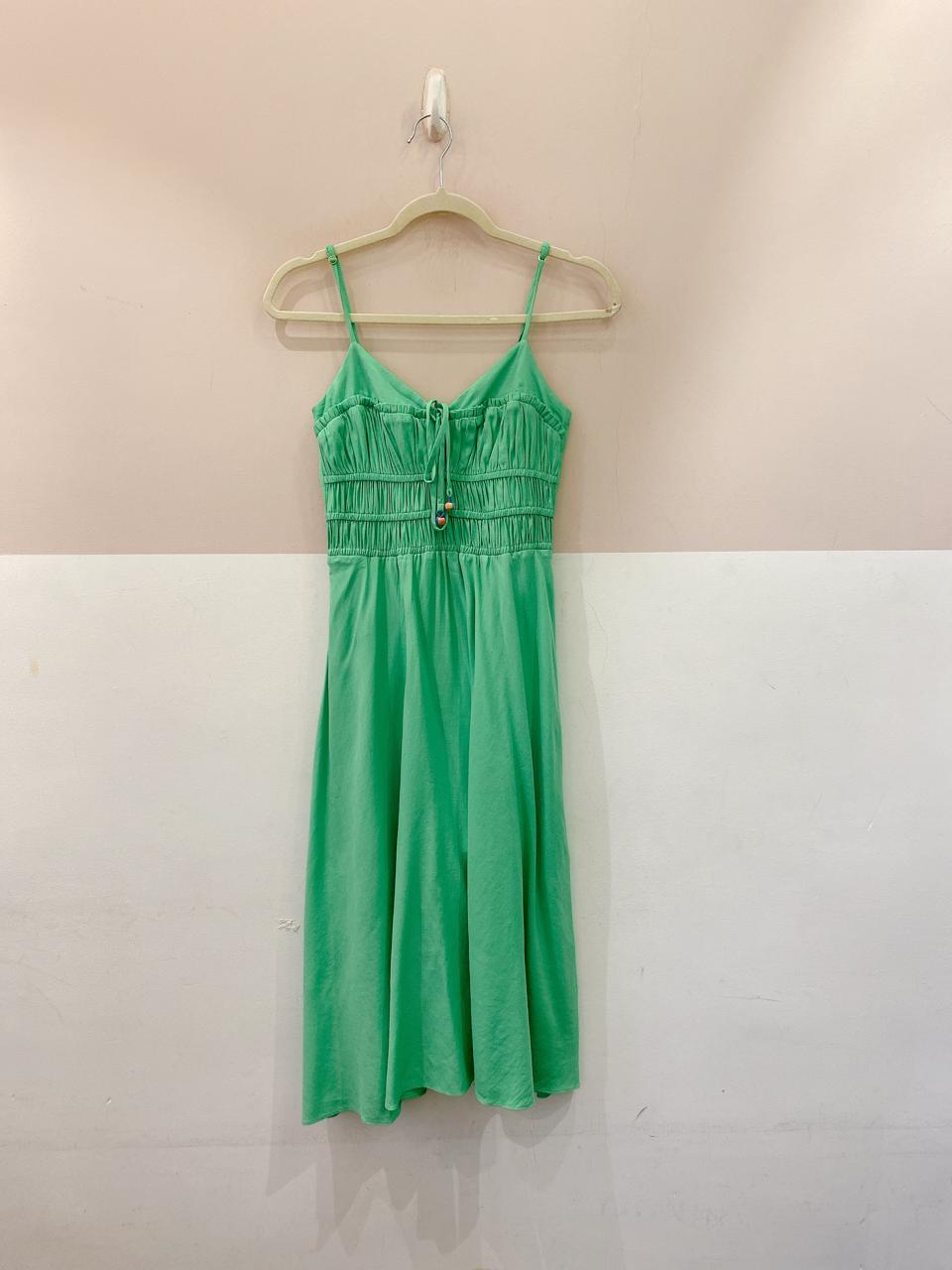 Vestido midi verde Litt 36