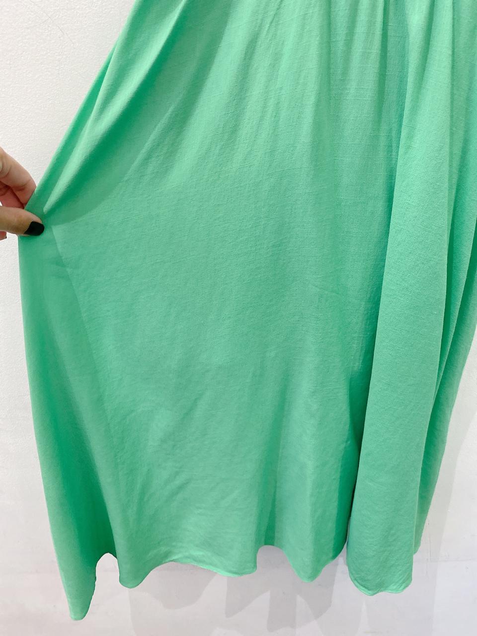 Vestido midi verde Litt 36