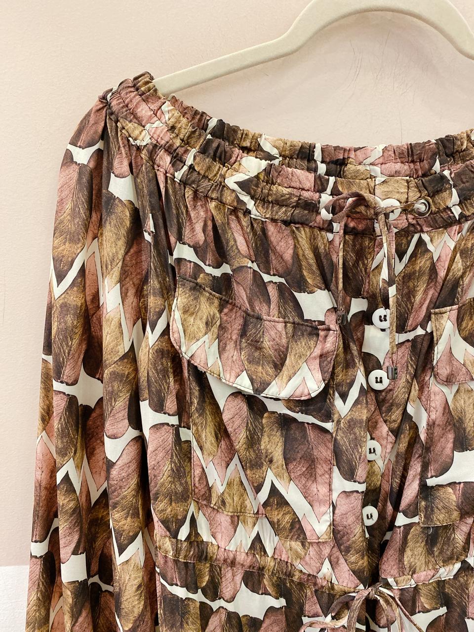 Vestido curto estampa folhas Animale 36