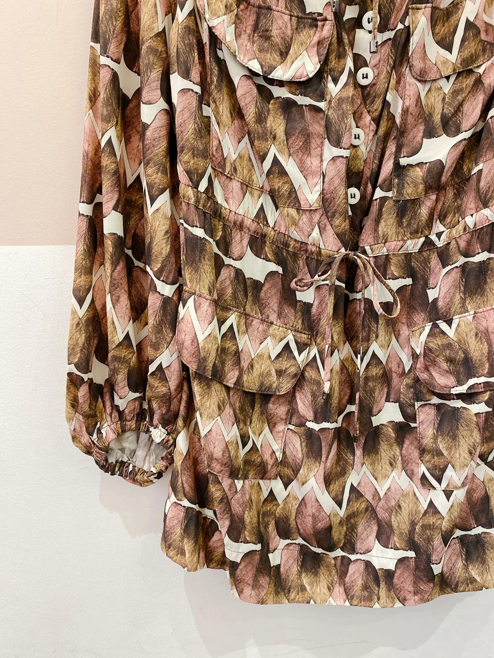 Vestido curto estampa folhas Animale 36