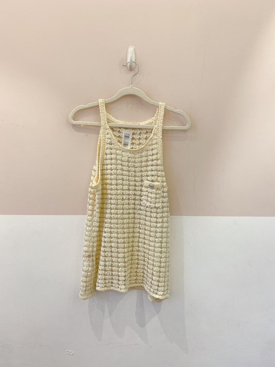 Twin set tweed off fios pratas Carol Bassi M