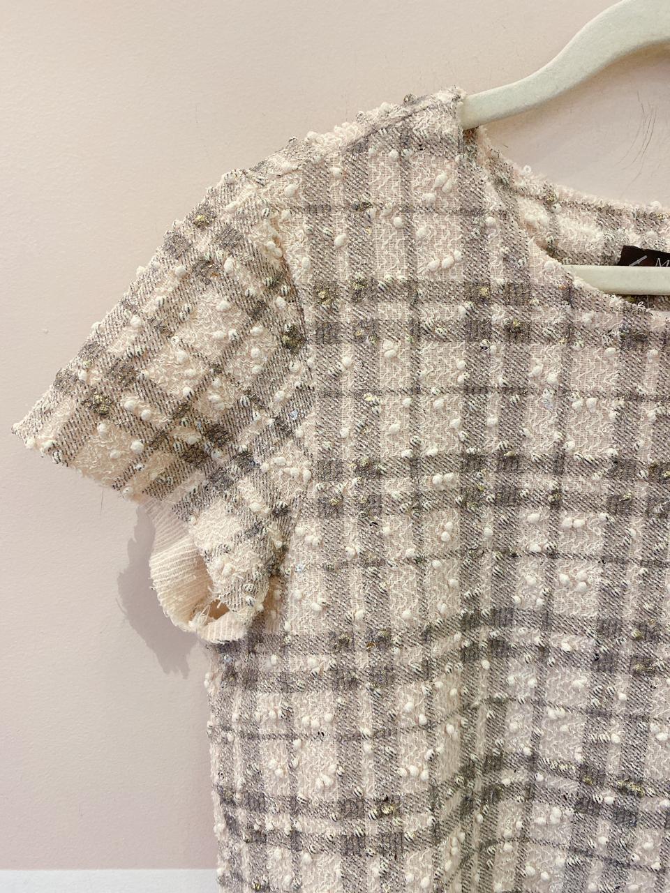 Blusa tweed xadrez Mixed M