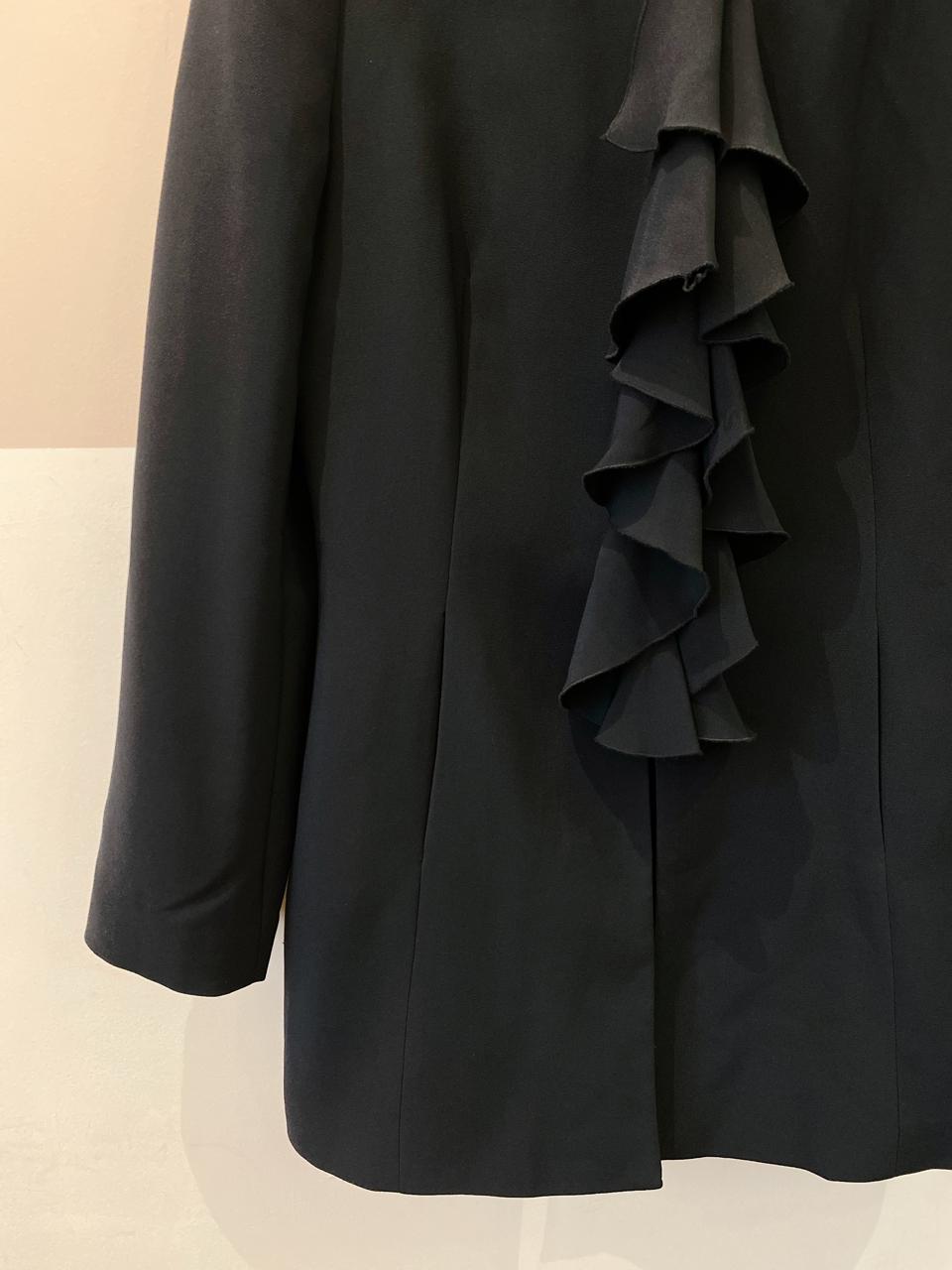 Trench coat marinho babados Zara GG