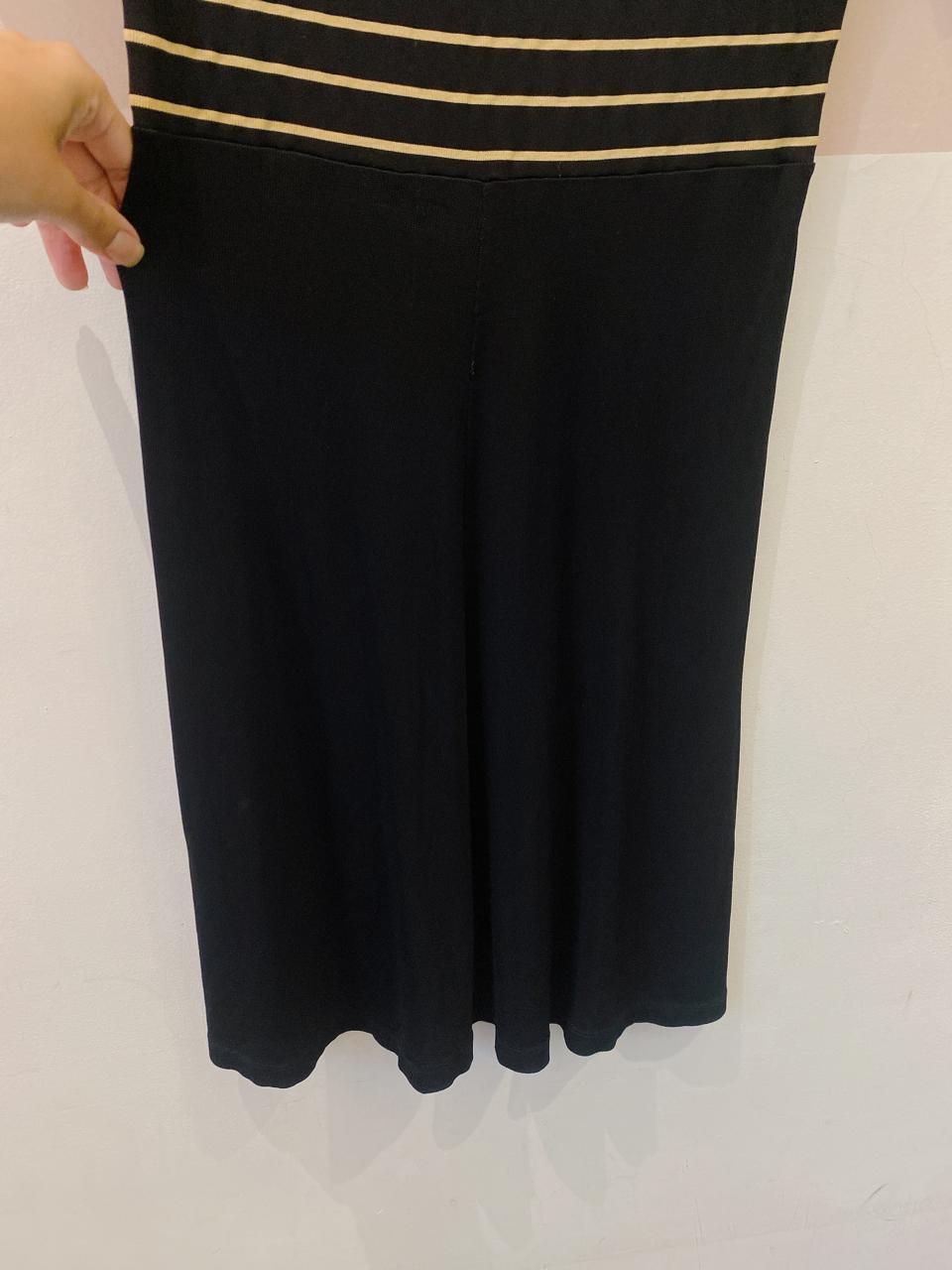 Vestido preto malha busto Osklen M