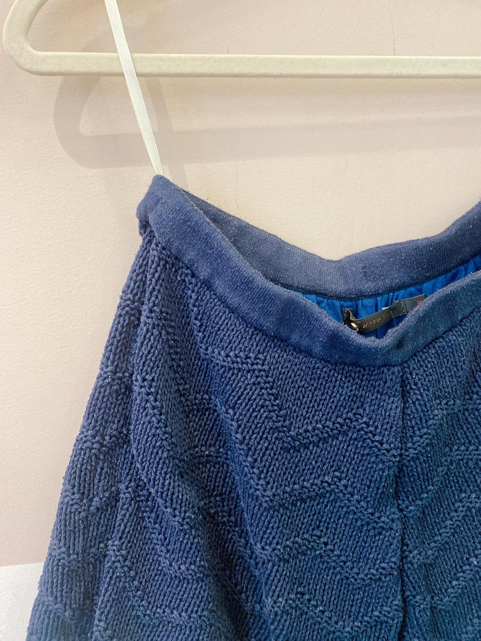 Short tricot marinho Maria Filó P
