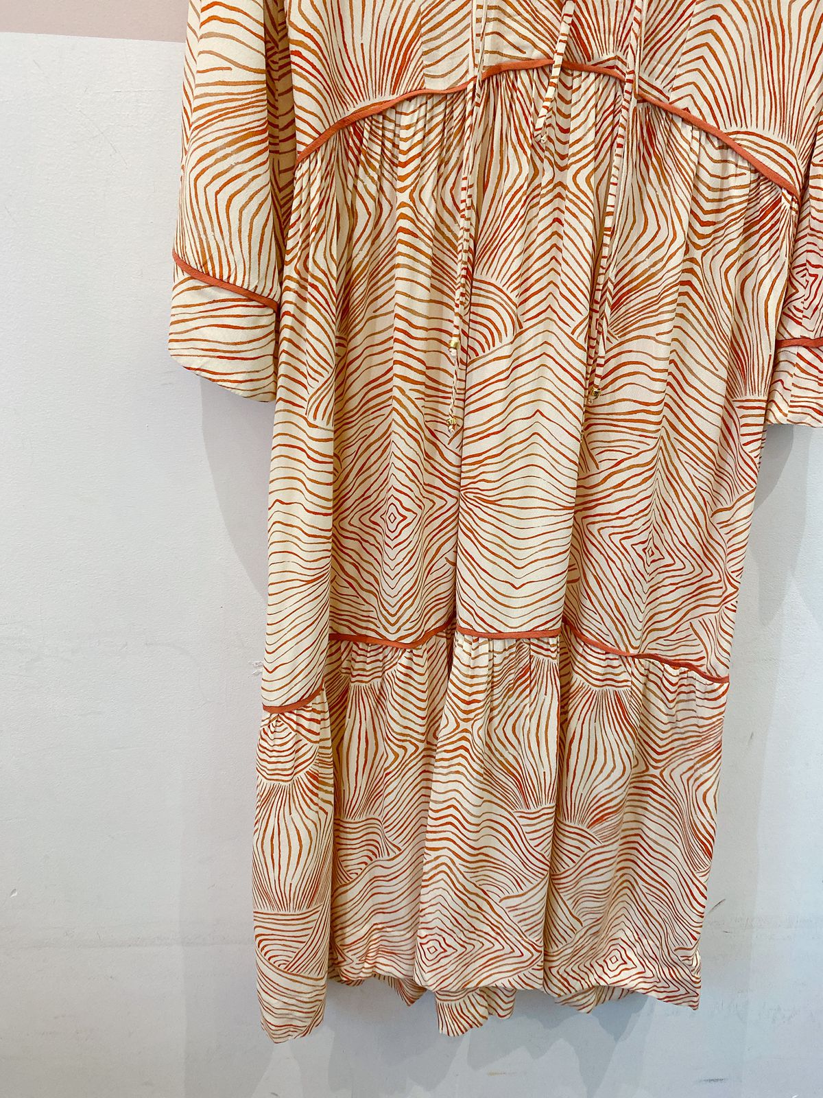 Vestido midi estampado Anpô M