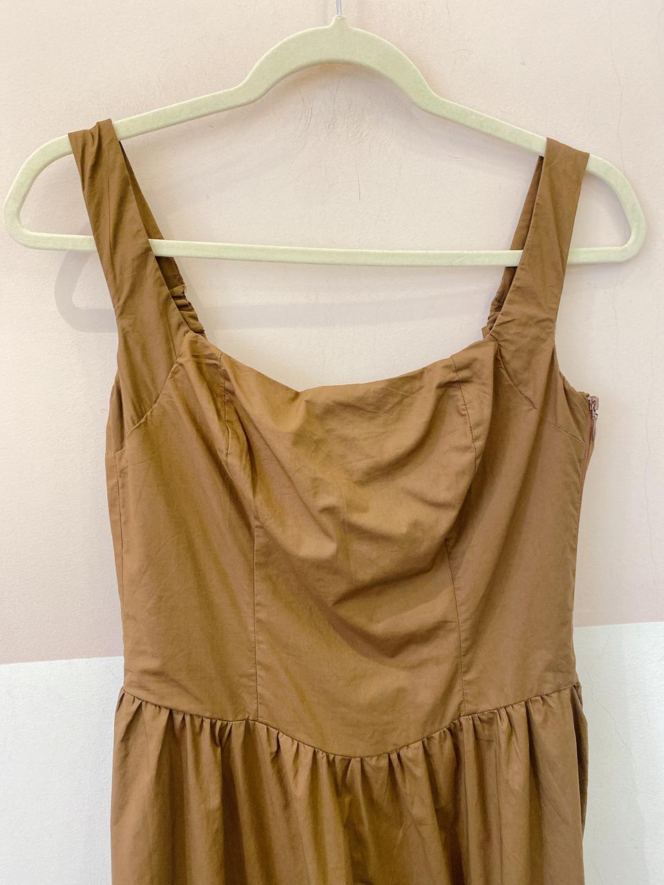 Vestido midi marrom Renner P