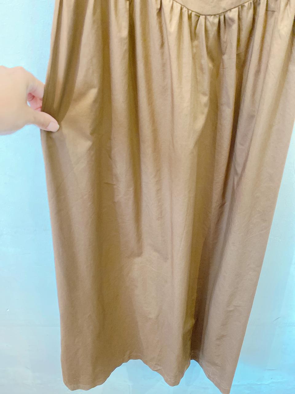 Vestido midi marrom Renner P