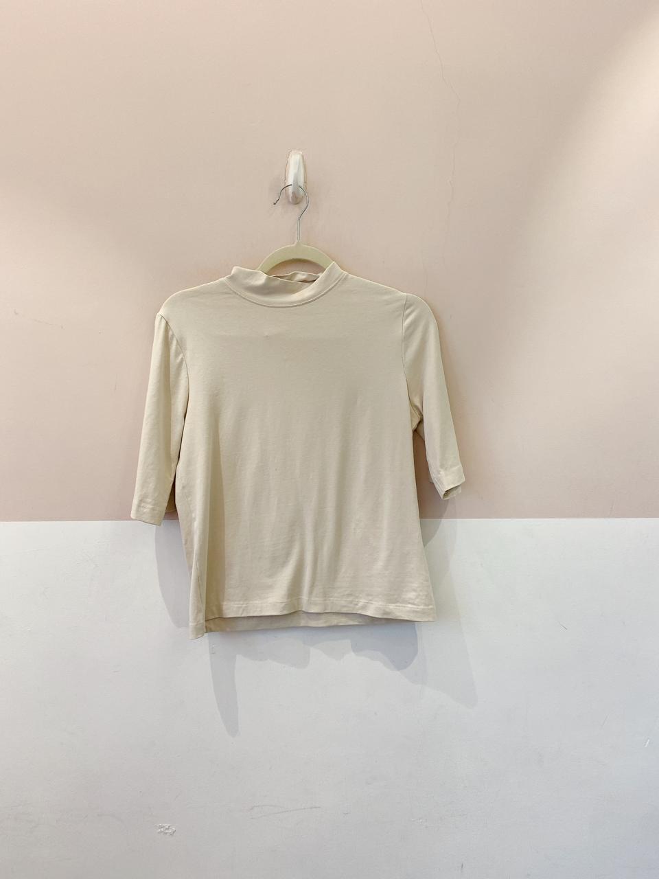 Blusa malha bege Zara M