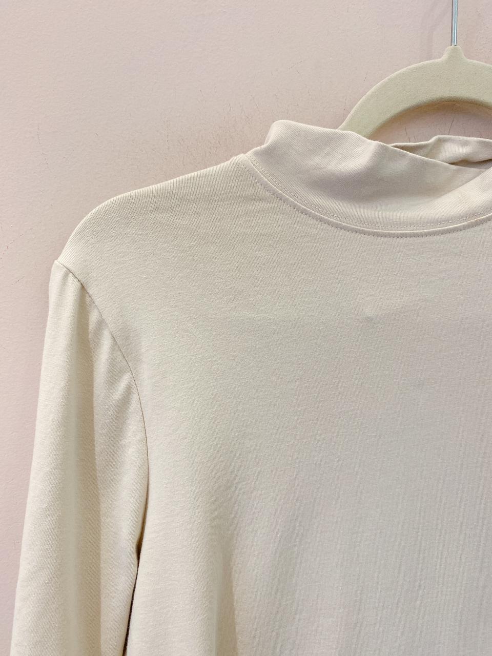 Blusa malha bege Zara M