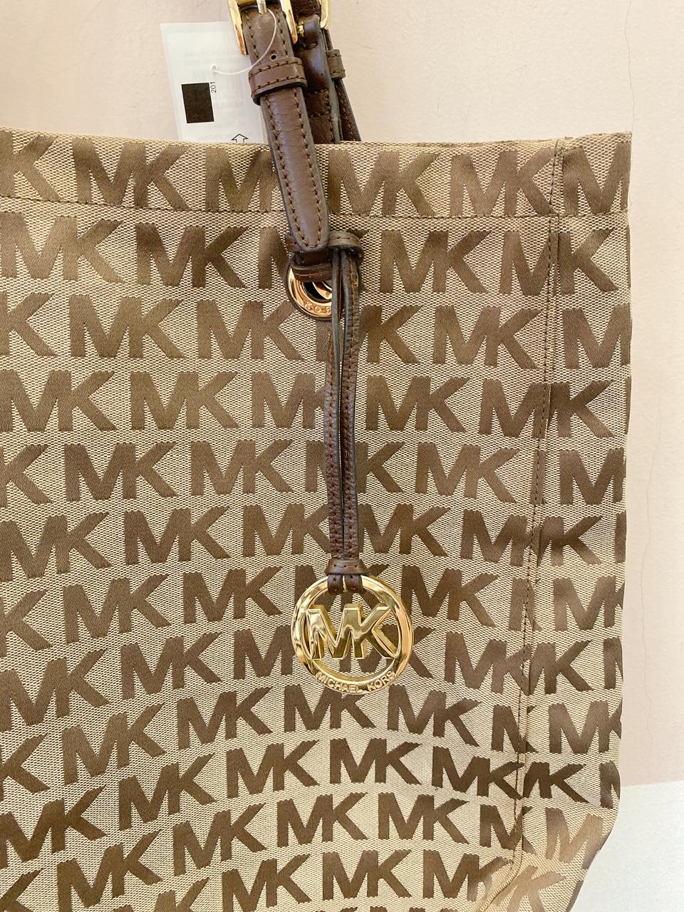 Bolsa MK original monograma bege Michael Kors