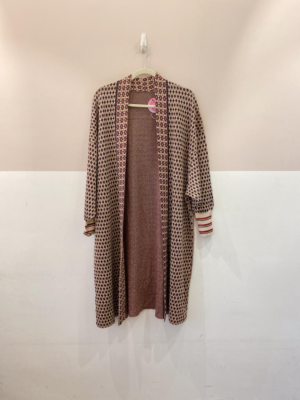 Kimono longo tricot brilho Zara M