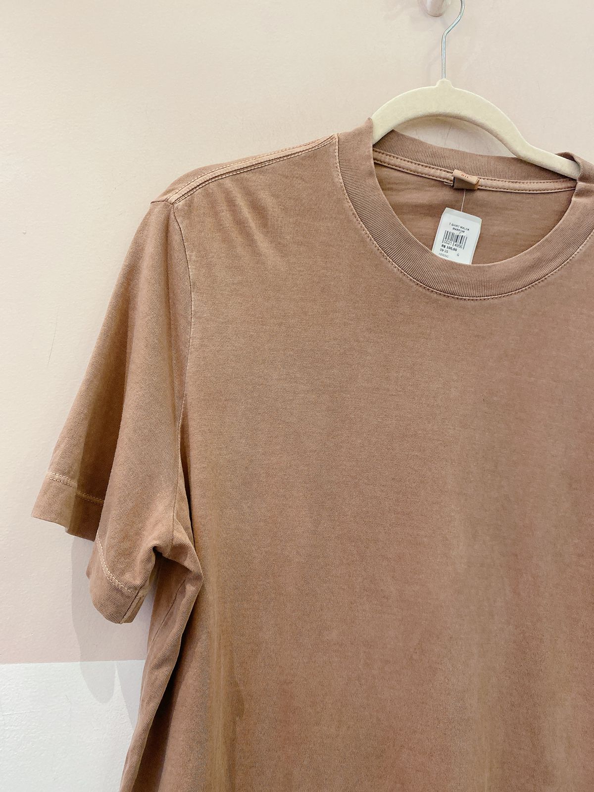 T-shirt malha marrom Hering G