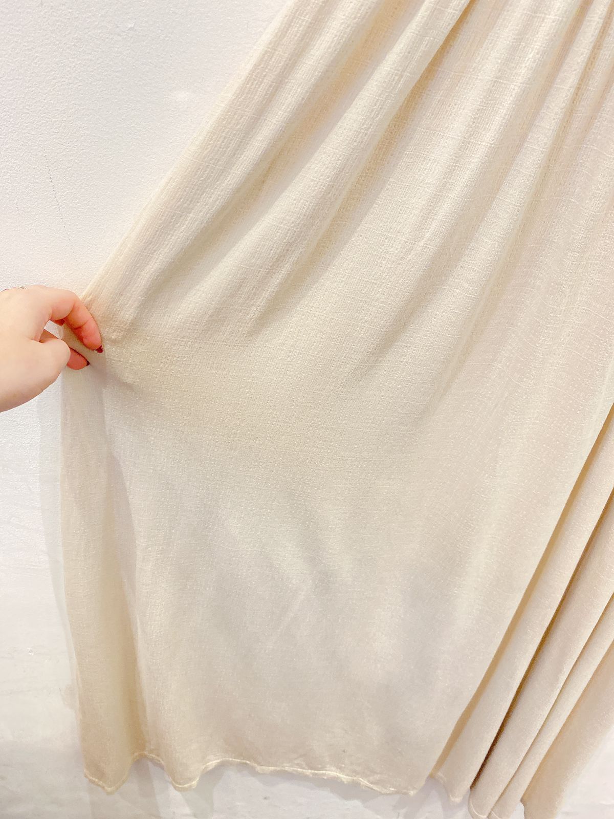 Vestido midi bege Ruela M