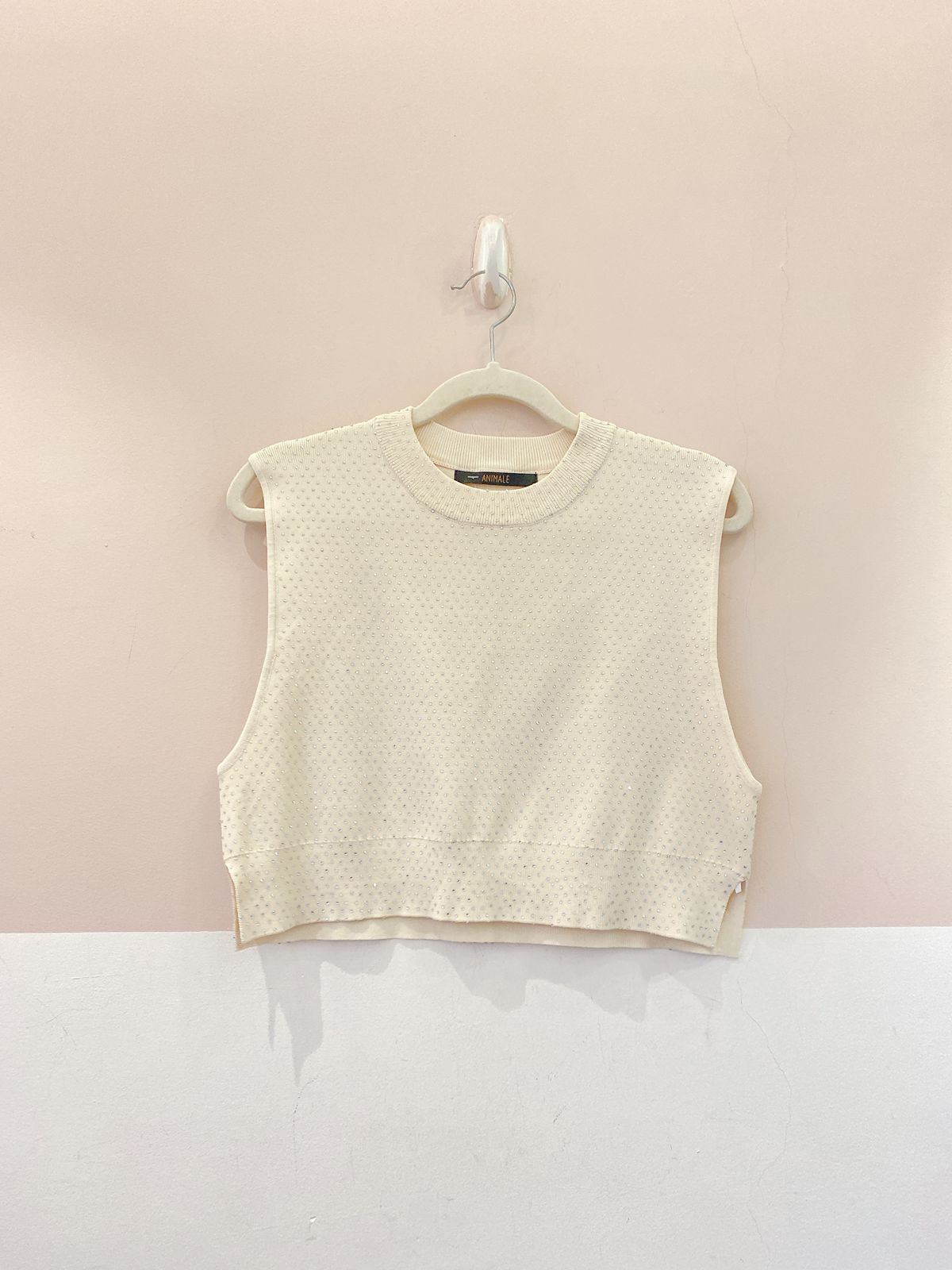 Cropped tricot brilhos Animale M