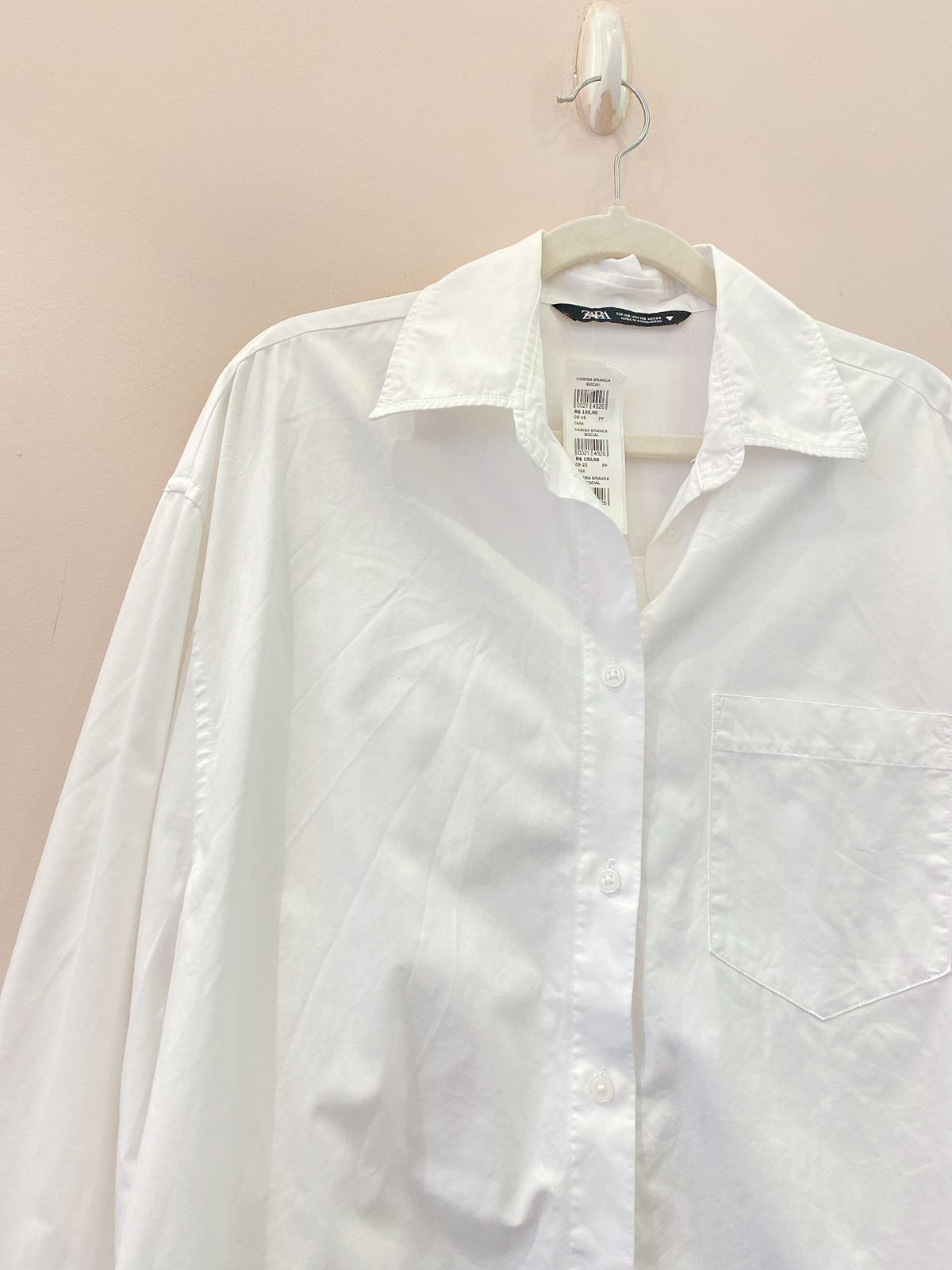 Camisa branca social Zara PP