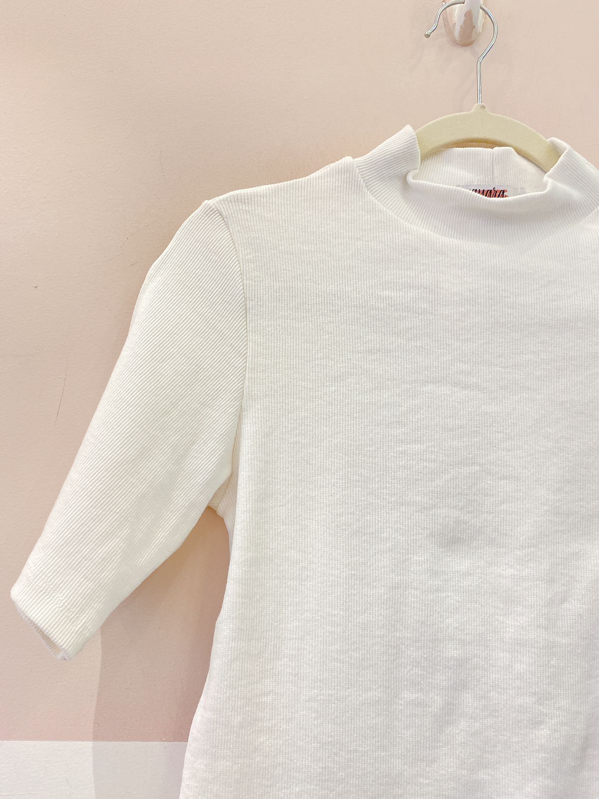 Blusa canelada branca G