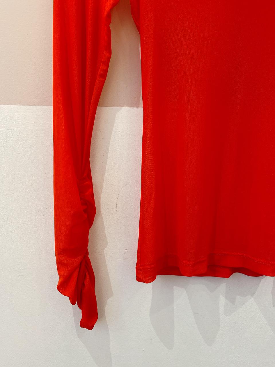 Blusa tule vermelho Agatha P