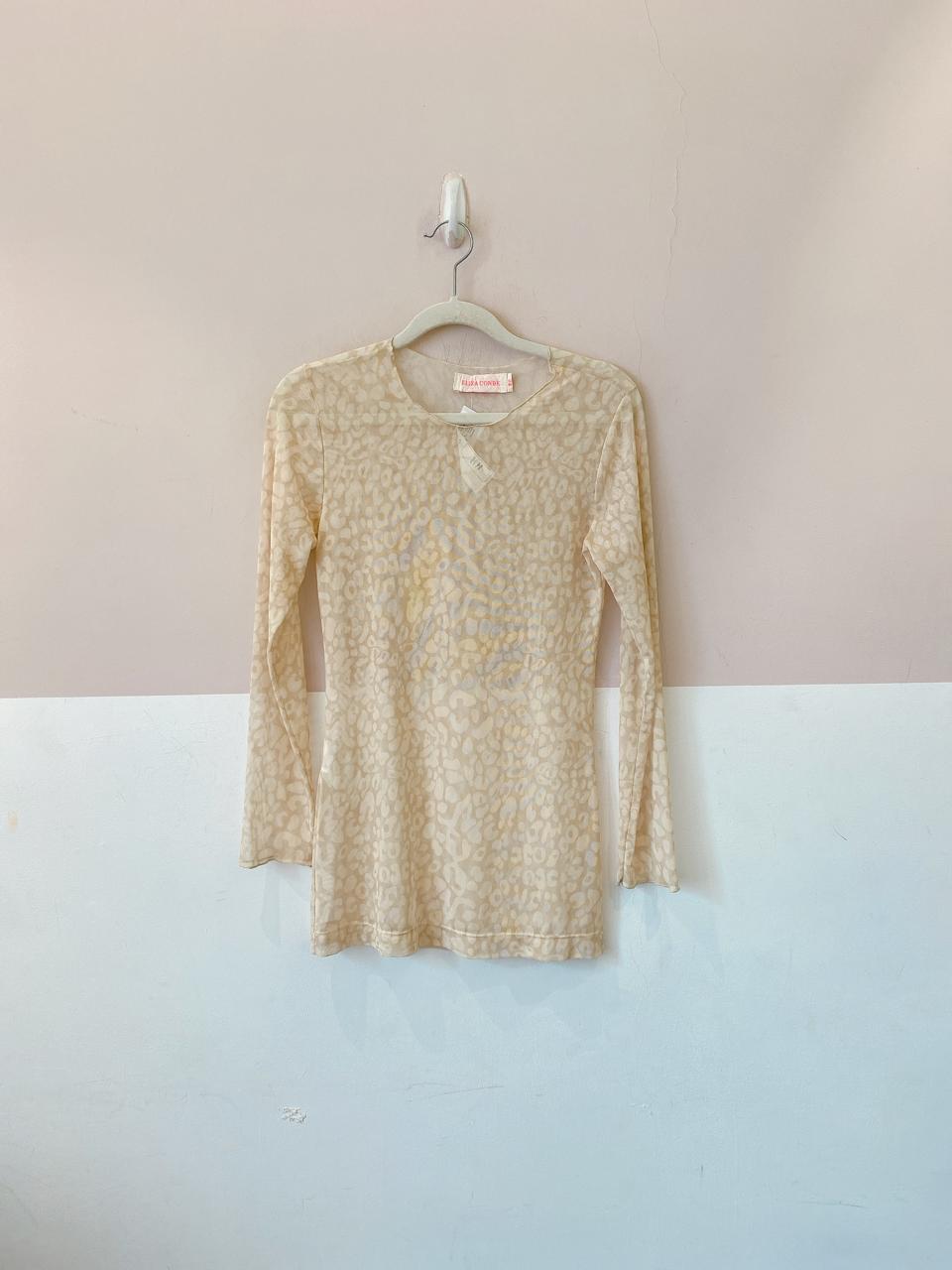 Blusa tule oncinha Eliza Conde PP