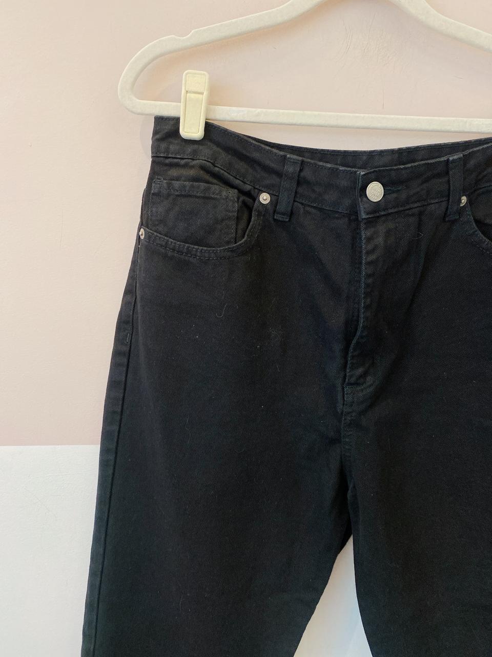 Calça sarja preta franjas Farm 42