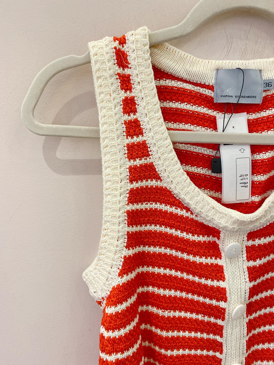 Colete tricot listrada Karina 36