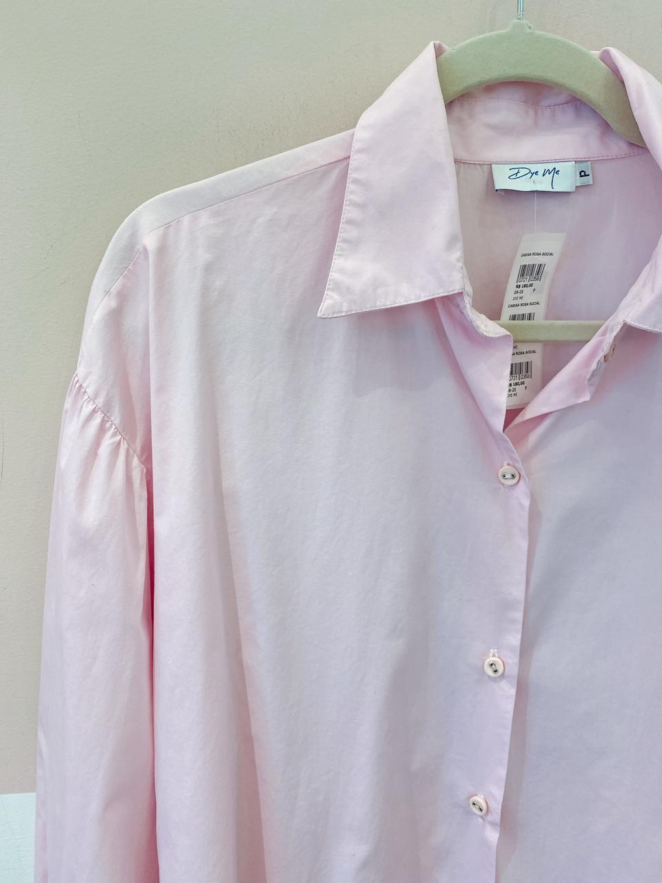 Camisa rosa social Dye Me P