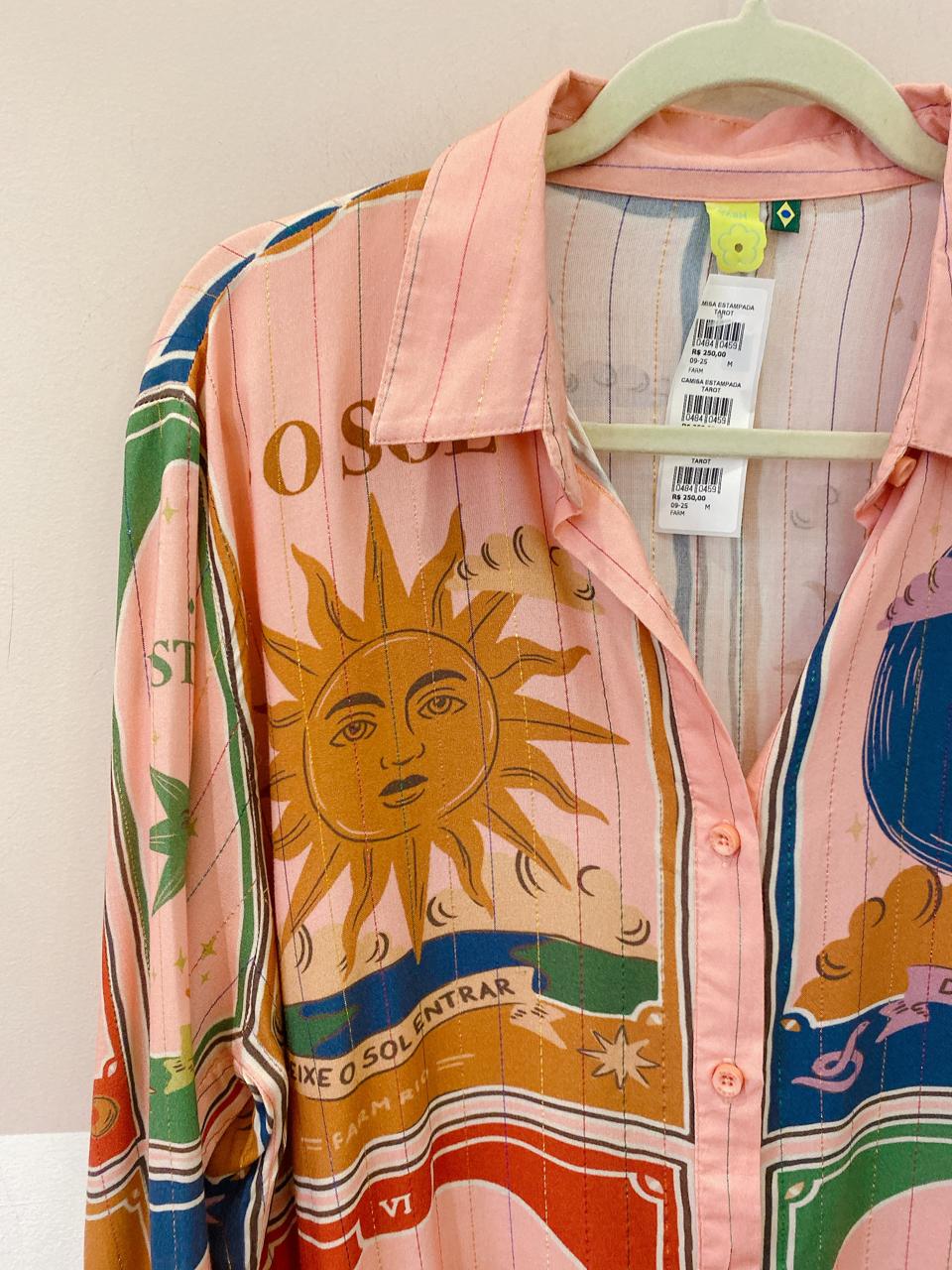 Camisa estampada tarot Farm M