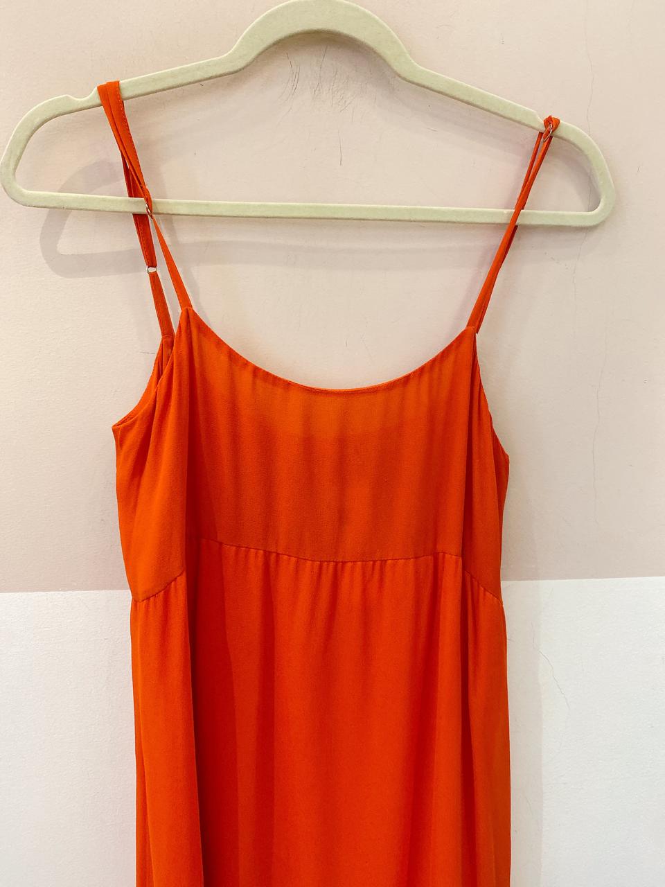 Vestido midi seda coral Ateen 36